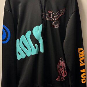 XL Black Graphic HOLY Hoodie